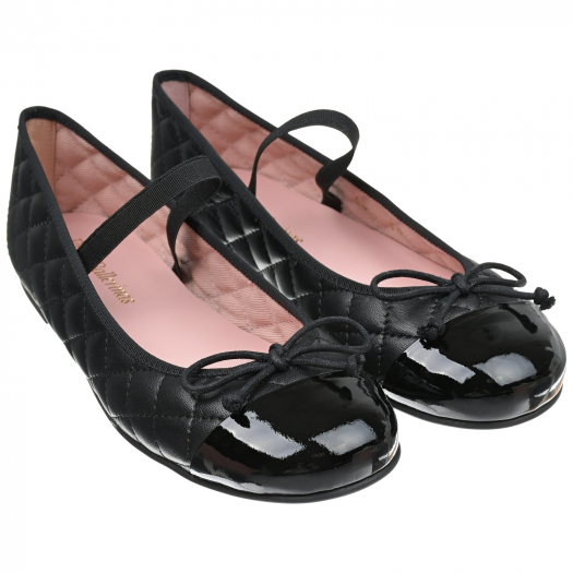 Черные стеганые туфли Pretty Ballerinas | Фото 1