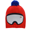 Красная шапка с декором &quot;лыжная маска&quot; Moncler | Фото 1