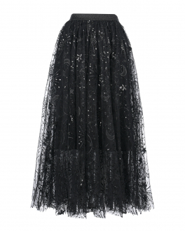 Черная юбка с пайетками Dan Maralex Черный, арт. 340843269 | Фото 1