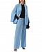 Голубые брюки с черным поясом на резинке MSGM | Фото 3
