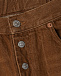 Коричневые прямые джинсы MM6 Maison Margiela | Фото 3