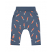 Темно-синие спортивные брюки с принтом &quot;морковки&quot; Sanetta Kidswear | Фото 1