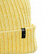 Желтая шапка из велюра Molo | Фото 4