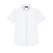 Белая рубашка с вышивкой на воротнике Dal Lago | Фото 1