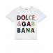 Белая футболка с логотипом Dolce&Gabbana | Фото 1