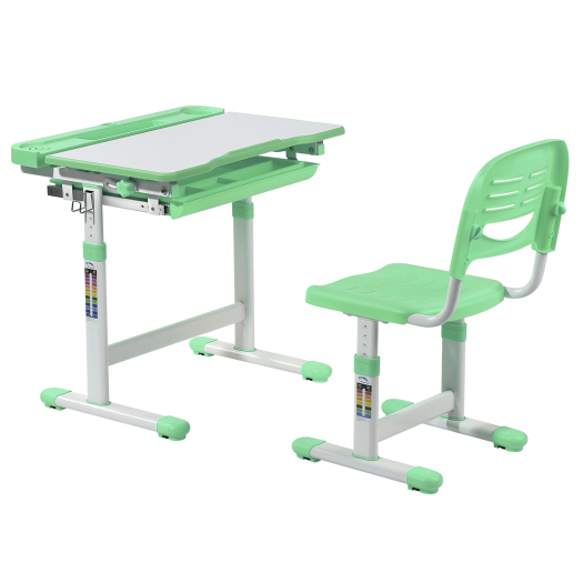 Комплект парта + стул трансформеры Сantare Green FUNDESK | Фото 1