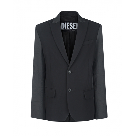 Черный однобортный пиджак Diesel | Фото 1
