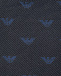 Темно-синий галстук с лого Emporio Armani | Фото 3