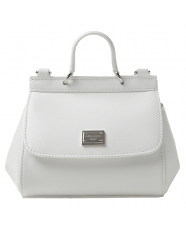 Белая сумка из кожи Dolce&Gabbana Белый, арт. EB0003 AW576 80001 | Фото 1