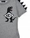 Серая футболка с принтом &quot;динозавр&quot; Yporque | Фото 3