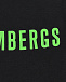 Черная толстовка с зеленым лого Bikkembergs | Фото 3