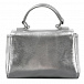 Серебристая стеганая сумка с лого Roberto Cavalli | Фото 3
