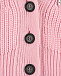 Укороченный розовый кардиган No. 21 | Фото 5