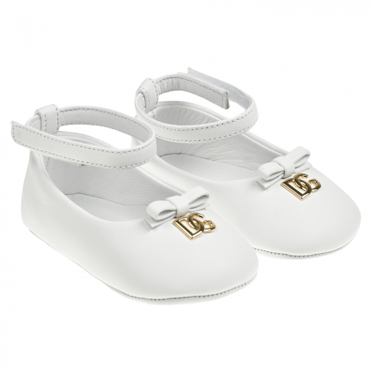 Туфли-пинетки, белые Dolce&Gabbana | Фото 1