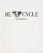 Белая футболка с принтом &quot;recycle&quot; Emporio Armani | Фото 3
