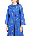 Платье из синего шелка с цветочным принтом  | Фото 8