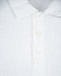 Белая льняная рубашка с короткими рукавами IL Gufo | Фото 3