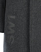 Темно-серое пальто с логотипом Burberry | Фото 4