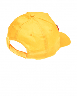 Желтая шапка с надписью &quot;PARIS&quot; из бусин Regina Желтый, арт. E0262 GIALLO | Фото 2