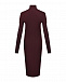 Бордовое платье из шерстяного трикотажа MRZ | Фото 5