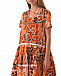 Оранжевое платье с цветочным принтом Vivetta | Фото 8