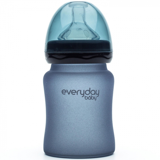 Бутылочка стеклянная с индикатором температуры, 150мл Everyday Baby | Фото 1