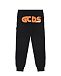 Черные спортивные брюки с оранжевым логотипом GCDS | Фото 2
