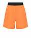 Оранжевые шорты с поясом на резинке MSGM | Фото 4