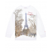 Белый свитшот с фотопринтом &quot;Париж&quot; Saint Barth | Фото 1