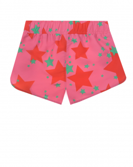 Розовые шорты для купания со звездами Stella McCartney Розовый, арт. 8QCAW9 Z0162 510RO | Фото 2