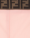 Розовые брюки с логотипом на поясе Fendi | Фото 3