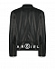 Черная куртка из эко-кожи MM6 Maison Margiela | Фото 3
