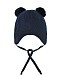 Темно-синяя шапка с декором &quot;Мишка&quot; Chobi | Фото 2