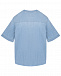 Синяя рубашка без воротника Dondup | Фото 2
