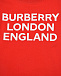 Красная футболка с контрастной надписью Burberry | Фото 3