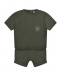 Комплект: футболка и бермуды, зеленый Emporio Armani | Фото 1