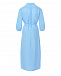 Голубое платье с рукавами 3/4 120% Lino | Фото 5