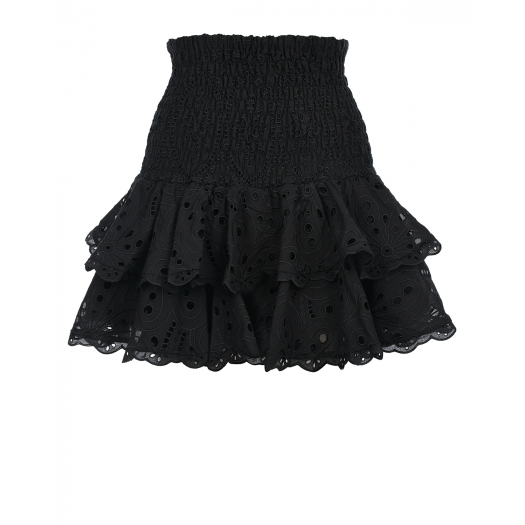 Черная юбка с воланами Charo Ruiz | Фото 1