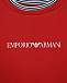 Красный свитшот с отделкой в полоску Emporio Armani | Фото 4