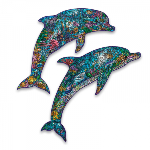 Деревянный пазл «Дельфины. Два океана», коллекция ВМЕСТЕ DaVICI | Фото 1