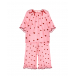 Розовая пижама с принтом &quot;сердца&quot; AMIKI | Фото 1