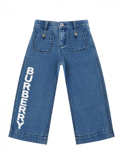 Укороченные джинсы с логотипом Burberry | Фото 1