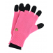 Черно-розовые перчатки из шерсти Il Trenino | Фото 1