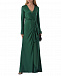 Платье зеленого цвета с драпировкой Alberta Ferretti | Фото 3