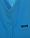 Жилет на пуговицах с логотипом, синий MSGM | Фото 3