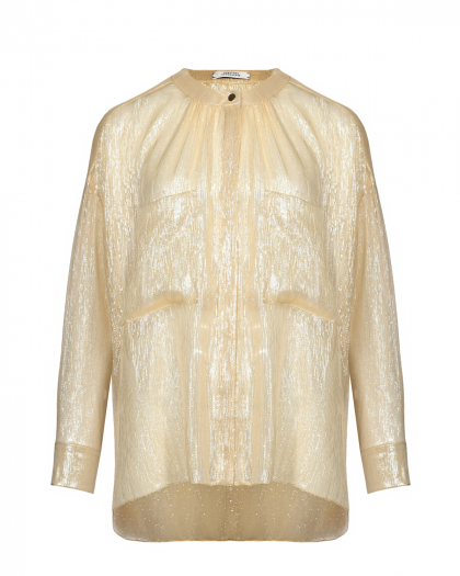 Шелковая блуза с люрексом Dorothee Schumacher | Фото 1