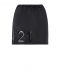 Черная мини-юбка с глянцевой аппликацией No. 21 | Фото 1
