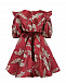 Красное жаккардовое платье приталенного кроя David Charles | Фото 2