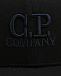 Бейсболка с вышитым лого в тон, черная CP Company | Фото 3