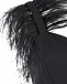 Черный комбинезон с декором из перьев TWINSET | Фото 9